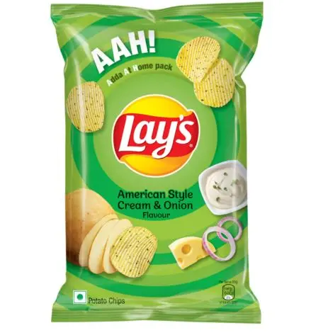 LAYS CHIPS CREAM & ONION 82G